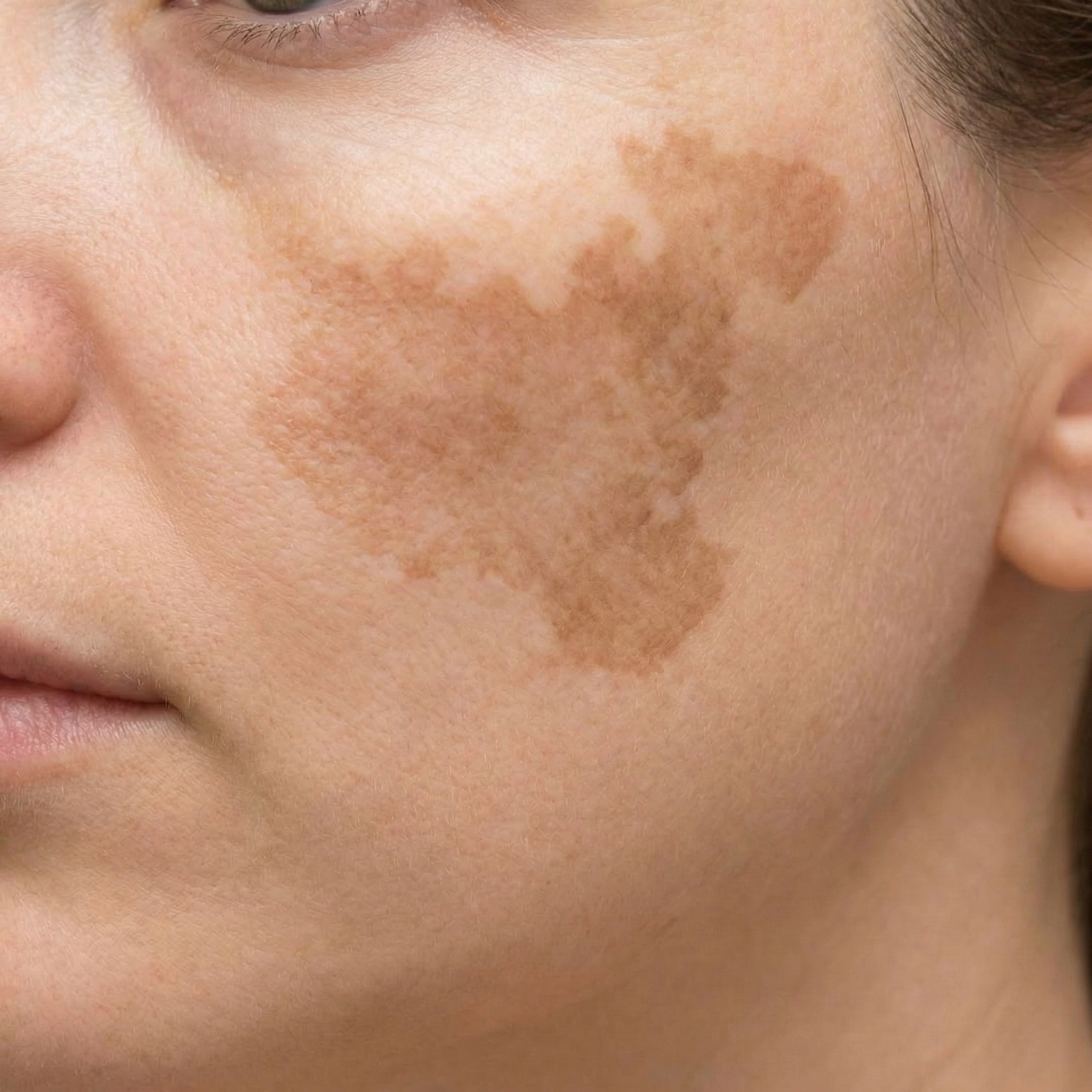 Melasma auf heller Haut